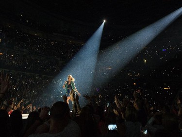 Taylor Swift on stage.