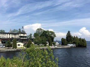 The Gananoque Inn and Spa overlooks the St. Lawrence River.
