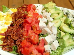 This version of a Cobb Salad is pretty close to what's believed to be the original, but it uses crispy pancetta rather than regular bacon.
