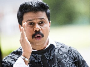 Well-known Mollywood actor, Dileep, rehearses a scene from Two Countries, as it is filmed at a home in Nepean near Cedarview Golf Course.