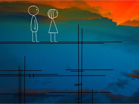 A scene from World of Tomorrow by Don Hertzfeldt (USA) at the International Animation Festival.