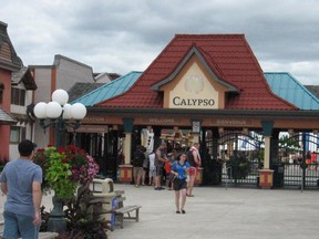 The entrance to the Calypso waterpark, on Friday August 7, 2015 in Limoges, Ont.
