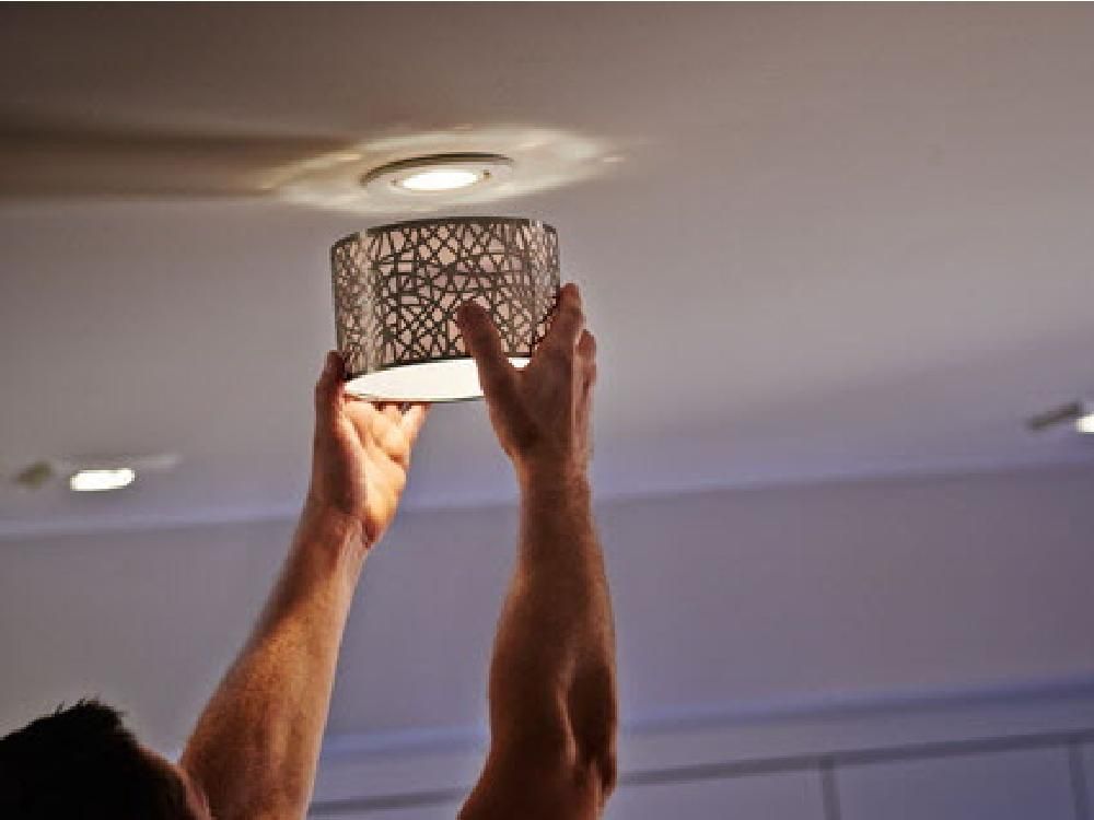 Recessed Ceiling Fan Spot Lighting Trim White Urethane Decorative Ceiling  Medallion Foam 8