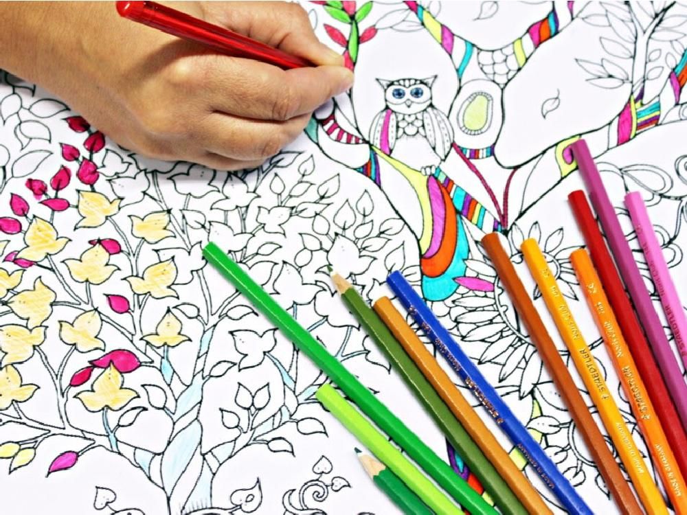 Colouring books for adults reduce stress, encourage creativity