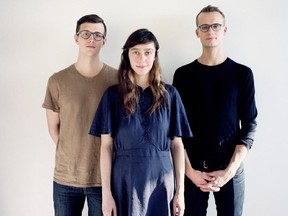 Braids consists of Austin Tufts, left, Raphaelle Standell-Preston and Taylor Smith. The band's song Miniskirt is becoming a feminist anthem.