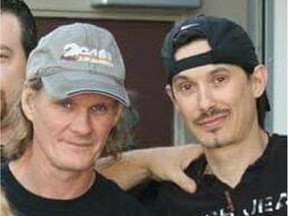 Al Blake, left, was killed in a collision while he was working on the grass median on Highway 174 near Janne d'Arc Boulevard Thursday, Aug. 20.