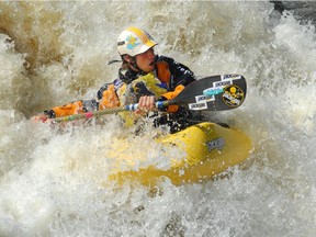 Nick Troutman, seen here the last time paddlers were on the Ottawa River for the world whitewater championships, is gearing up for another run at the Garburator.