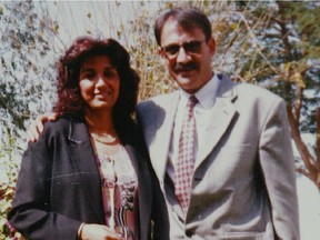 Photo of Aysar Abbas and Adi Humaid was entered as evidence at Humaid's murder trial for stabbing his wife to death in 1999.