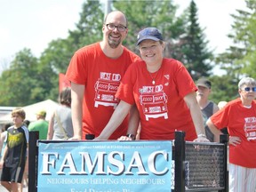 FAMSAC chair Jeremy LeBlanc, seen with his wife, Erin Coffin, said the success of the Saturday fundraiser could pave the way for more of its kind.