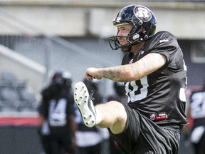 Kicker Chris Milo joined the Redblacks midway through the 2015 CFL season.