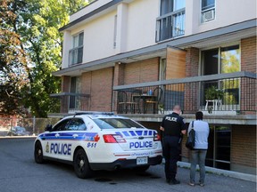 Police were investigating a triple stabbing on Sunday at a low-rise apartment building at 2176 Blossom Dr. in Ottawa south.