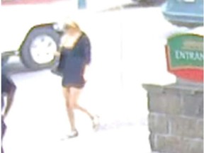The Ottawa Police Service Central District Investigation Section is looking to identify the woman responsible for the stabbing that occurred on August 14th at the corner of George Street and Dalhousie Street.  The suspect is described as a white female, 21-22yrs of age, 5'0 (152 cm), thin build with blond hair and pink highlights. She was last seen wearing a black dress, with white shoes, heading northbound on Dalhousie St. She was seen earlier in the day wearing a flower print dress (See photo.)