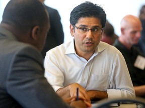 Yasir Naqvi at a public consultation on street checks in Ottawa in August.