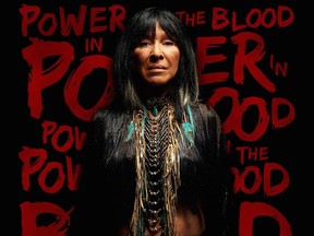 Detail from the cover of Buffy Sainte-Marie's 2015 album Power in the Blood.