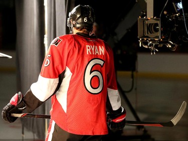 Bobby Ryan poses for the camera while shooting TV spots.