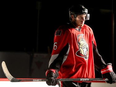 Bobby Ryan stands for the camera during TV spot shooting.