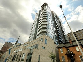 Cathedral Hill includes a condo tower and towns at Sparks Street and Bronson Avenue.