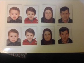 Documents were prepared for a G5 application by Abdullah Kurdi and his family. These are photographs of each member of the family: Alan, Ghalib, Rehanna, and Abdullah Kurdi.
