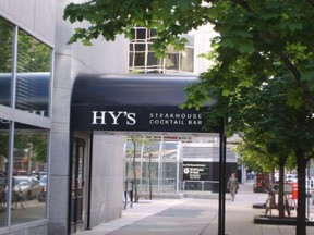 Hy's Steakhouse and Cocktail Bar on Queen Street will close at the end of February 2016.