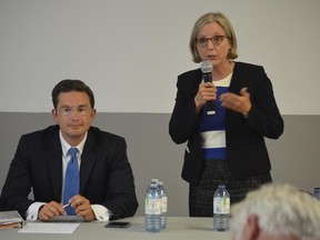 Pierre Poilievre and Deborah Coyne are among the four candidates in the new riding of Carleton.