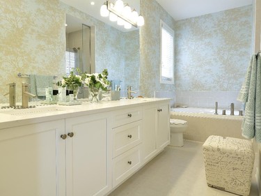 The master ensuite in the Charleston is also upgraded to executive.