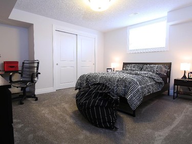 One of the basement bedrooms in the Serenade is aimed at a university student home for the summer.