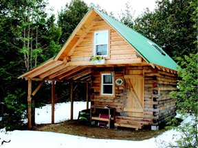 Dianne and Bill McCoy built this 108-square-foot cabin near Ottawa as an affordable getaway that didn’t need a building permit thanks to its tiny size. It's one of the spaces featured in Microshelters.