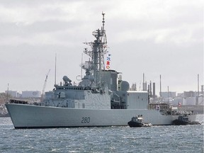 HMCS Iroquois arrives in Halifax on Oct. 23, 2008 after a six-month deployment to the Persian Gulf and Arabian Sea. The Royal Canadian Navy officially retired one of its warships today in Halifax.The destroyer HMCS Iroquois served the navy for nearly 43 years.