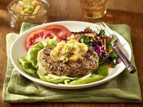 These Indian Pork Burgers are slightly spicy and wonderful with Apple Pear Chutney.