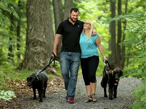 Jody Mitic, now an Ottawa city councillor, and his wife Alannah Gilmore. Mitic’s new book on his life as a sniper will be released on Sept. 8.