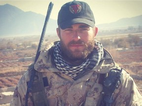 Jody Mitic in Afghanistan before being gravely injured.