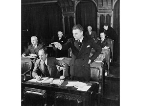 John G. Diefenbaker, M.P., speaking in the House of Commons in 1948.