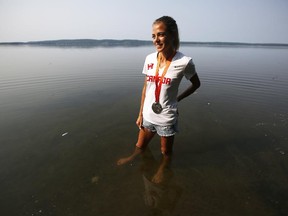 Melissa Bishop is recharging at the family cottage in the Eganville area. She has just returned home after winning silver at the World Athletics Championships in Beijing.