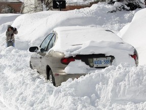 Only residents with permits to leave their cars on the street are exempt when overnight street parking is banned because of an expected storm.