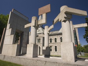 The human rights memorial in Ottawa.