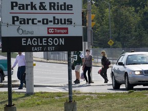 Park-and-ride on Eagleson Road is at capacity.