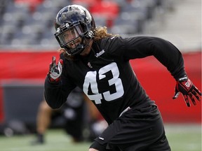 Ottawa Redblacks linebacker Travis Brown injured his right shoulder back on June 25 and spent six games on the injured list. He re-injured the shoulder on Sunday, Sept. 13, 2015 in B.C.