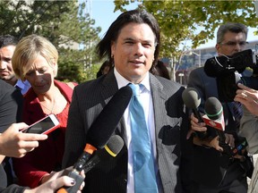 Senator Patrick Brazeau leaves the courthouse in Gatineau after entering a guilty plea for charges on assault and possession of cocaine from incidents in 2013 and 2014 respectively, on Tuesday, Sept. 15, 2015.
