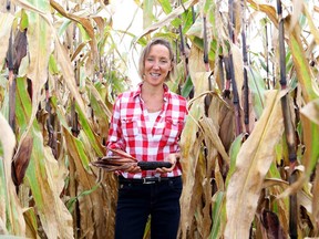 Shelley Spruit and her husband Tony are growing non-genetically modified grains such as purple corn and hull-less barley.