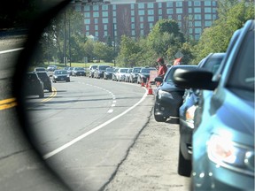 Taxi drivers protested at the Airport Parkway on Thursday, Sept. 17, 2015, slowing traffic to a crawl. A file photo shows taxi drivers in an earlier protest at the Airport Parkway.