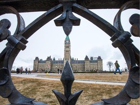 The Centre Block on Parliament Hill.