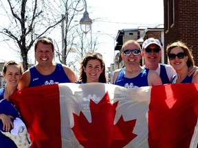 Members of 'Team Canada' include, from left, Jenna Ladd, Chris Spiteri, Jane Spiteri, Brent Smyth, Tracy Shouldice and Melissa Bindner.