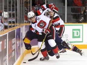 The Ottawa 67's Travis Konecny leads the OHL in assists.