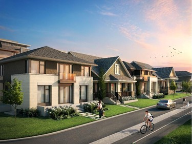 As their name suggests, the Riverside singles look toward the Rideau River. A mix of optional-loft bungalows and two-storeys, they range from 2,928 to 3,398 square feet.