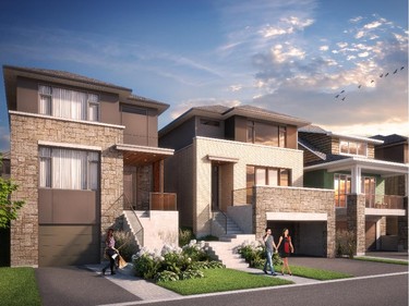 The Brantwood singles offer modern-style exteriors overlooking Brantwood Park.
