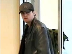 Police issued this security photo of a suspect in a bank robbery Oct. 20, 2015 bank robbery on Richmond Road.
