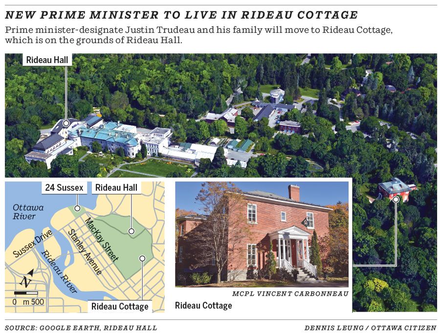 New prime minister to live in Rideau Cottage