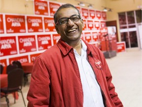 Liberal MP Chandra Arya says the local Liberal riding association was responsible for organizing and financing the achievement awards he presented to local graduates earlier this year.