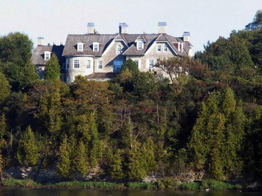 The prime ministerís residence at 24 Sussex Drive overlooks the Ottawa River.