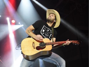 Dean Brody is touring with Paul Brandt. got the crowd going at Revolution Place on Saturday October 3, 2015 in Grande Prairie, Alta. Brody is on tour with Paul Brandt.